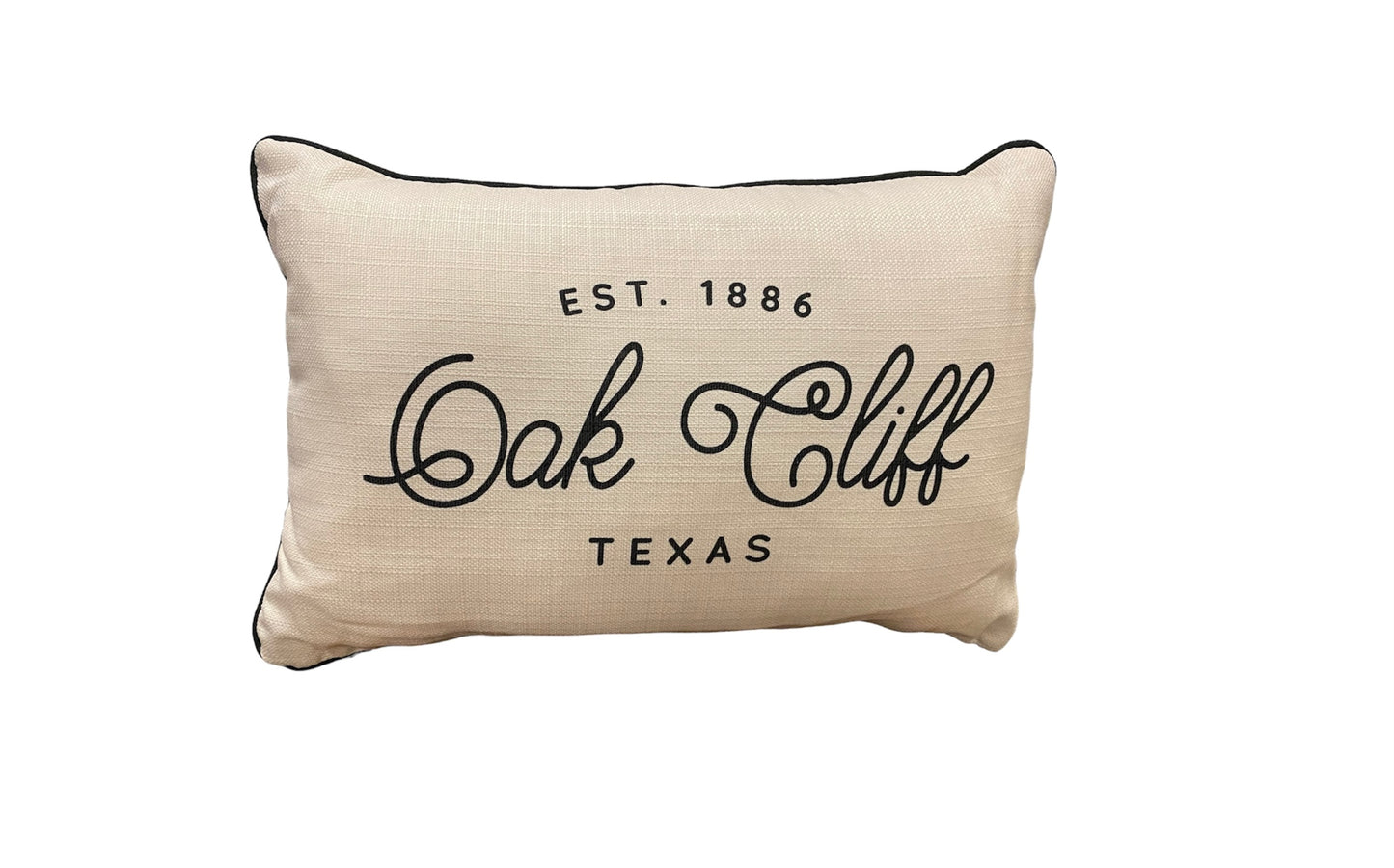 Oak Cliff Texas Lumbar Throw Pillow