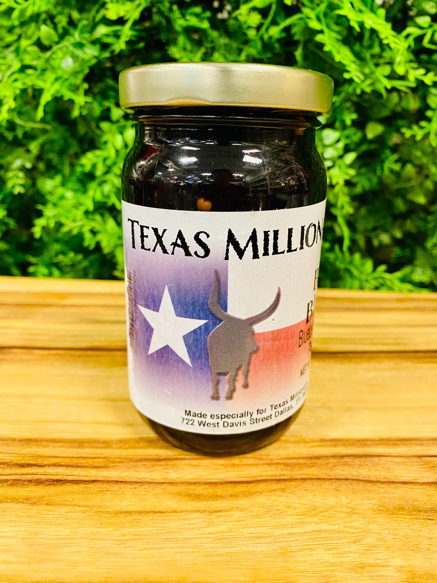 Texas Millionaire Blue Blazes, Blueberry Jalapeno Preserves - 12oz