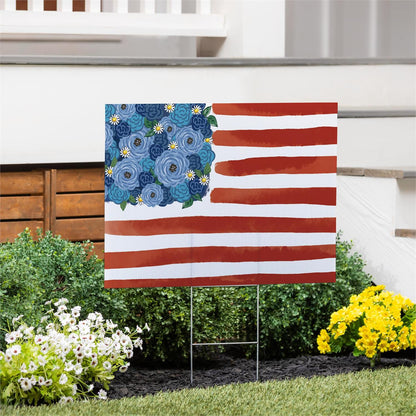 Blooming Americana Yard Stake