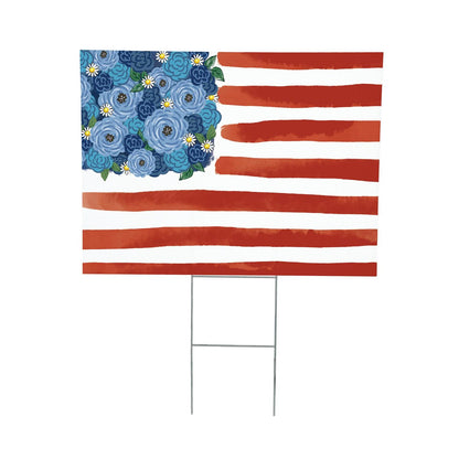 Blooming Americana Yard Stake