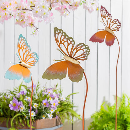 Metal Butterfly Stake