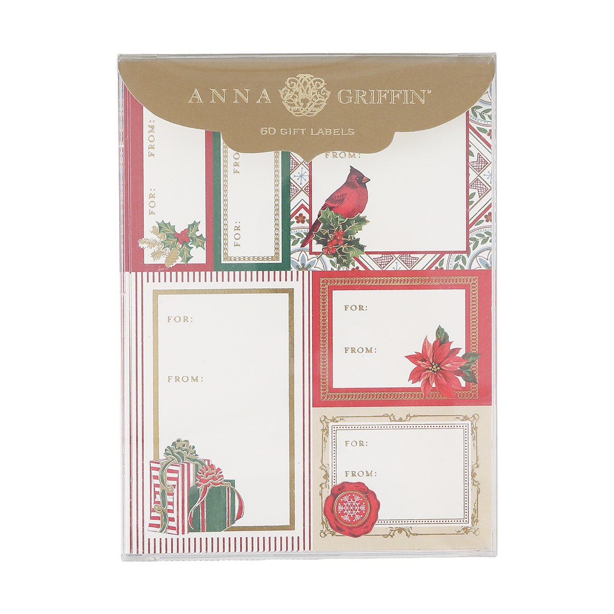 Classic Yuletide Gift Labels - 72 ct