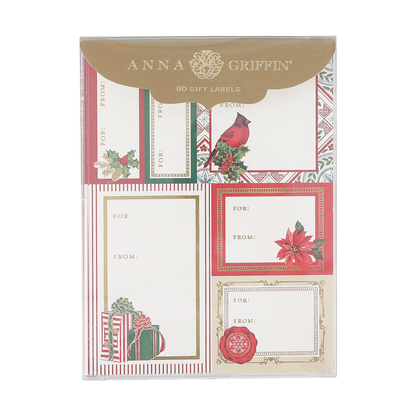 Classic Yuletide Gift Labels - 72 ct