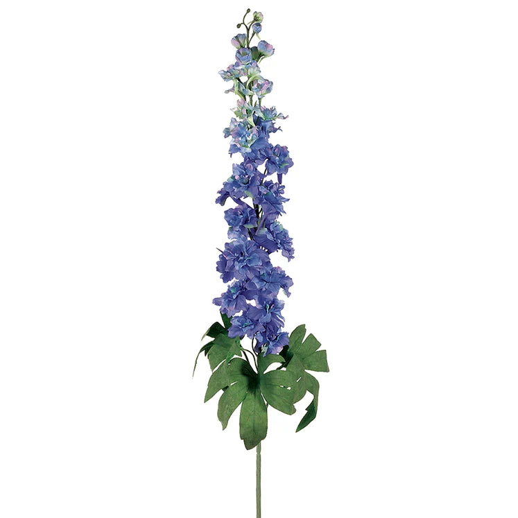 40" Blue Delphinium Silk Flower Stem