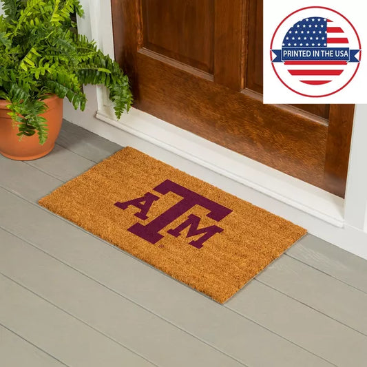 Texas A&M Aggies 100% All-Natural Coir Doormat