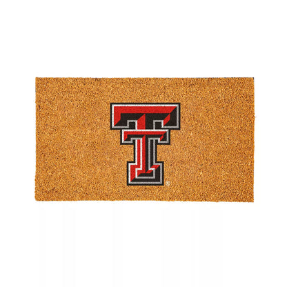 Texas Tech University 100% All-Natural Coir Doormat