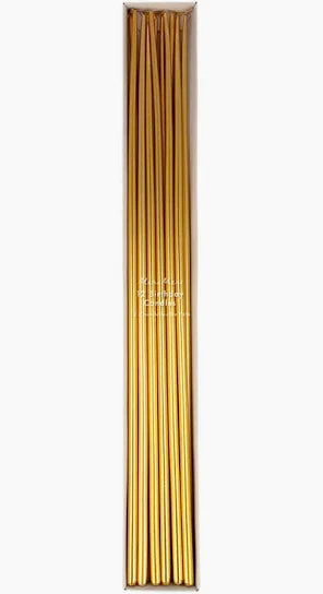 Gold Tall Tapered Candles