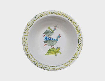 Guinea Fowl & Turtle Baby Bowl