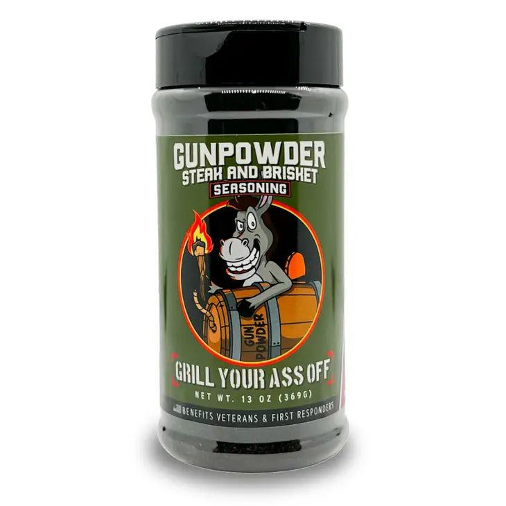 Grill Your Ass Off Gunpowder Steak & Brisket Seasoning