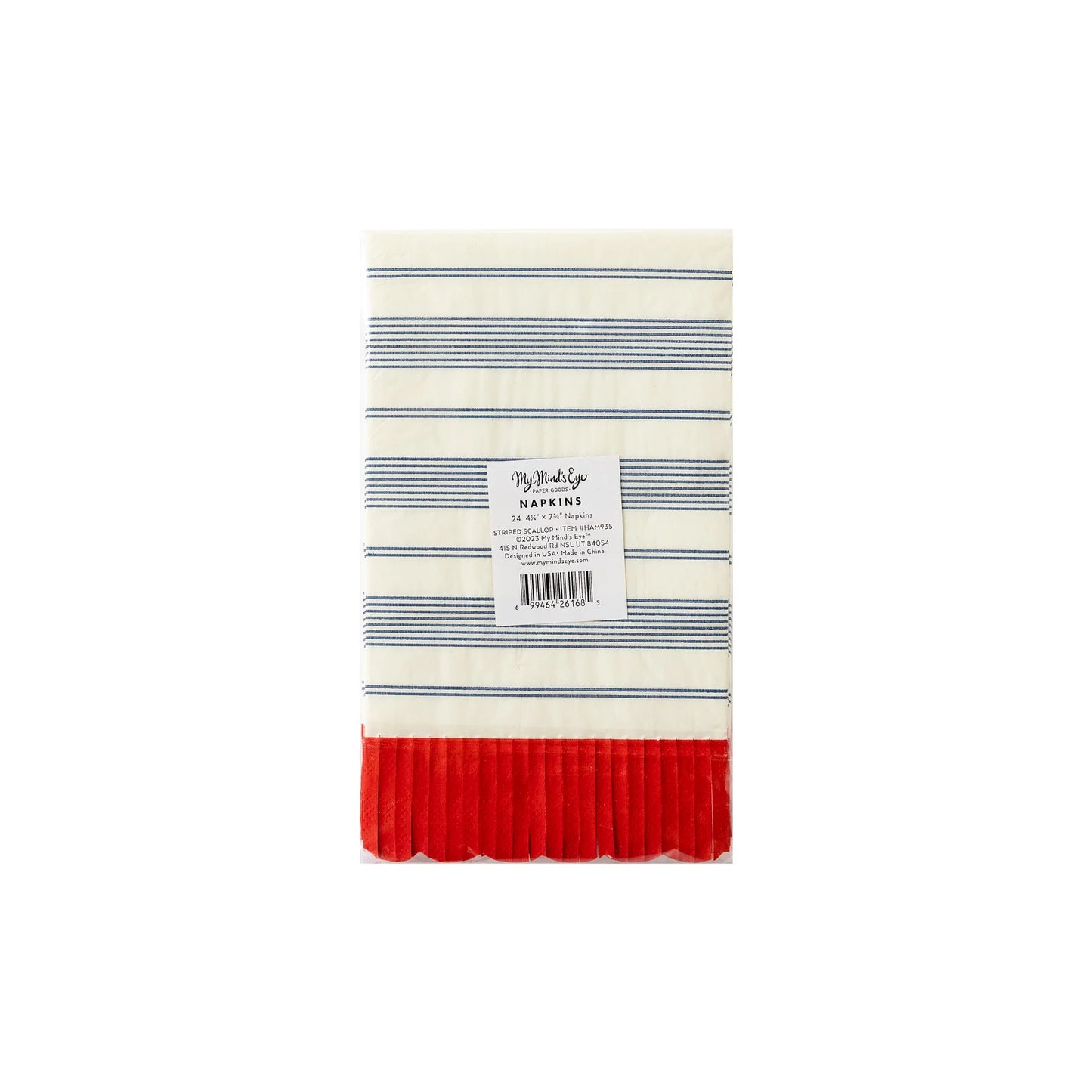 Striped Scallop Napkins