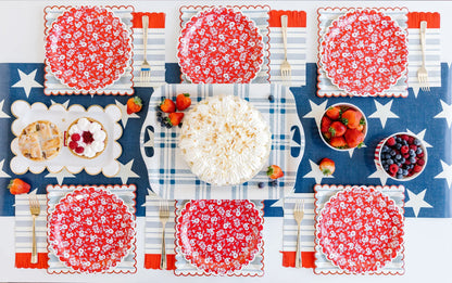 Striped Scallop Napkins