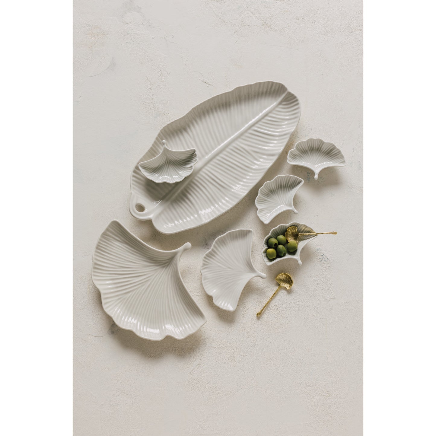 Ginkgo Dipping Dishes - Set of 4