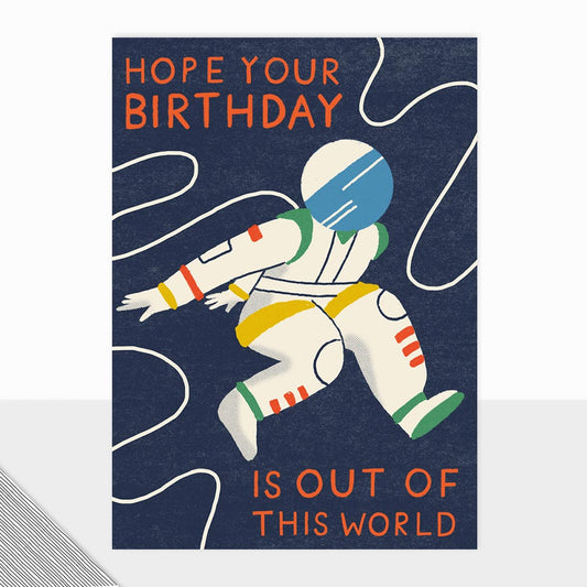 Happy Birthday Spaceman Card