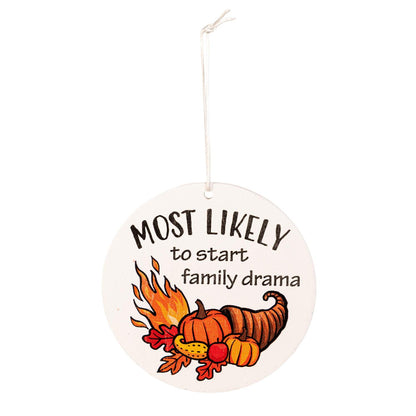 "Most Likely To" Wood Tag