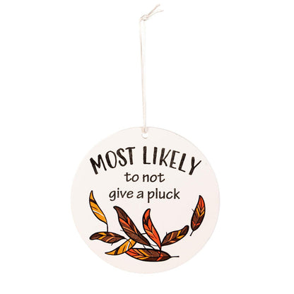 "Most Likely To" Wood Tag