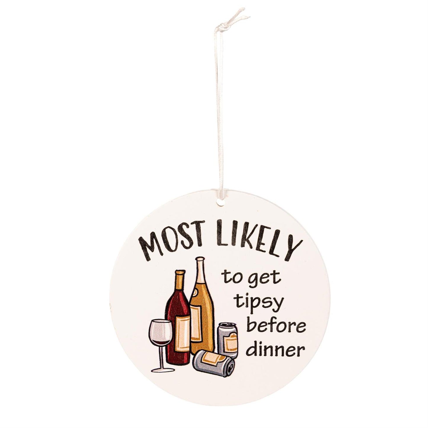 "Most Likely To" Wood Tag
