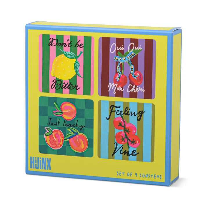 Hijinx The Fruity  Coasters Set of 4