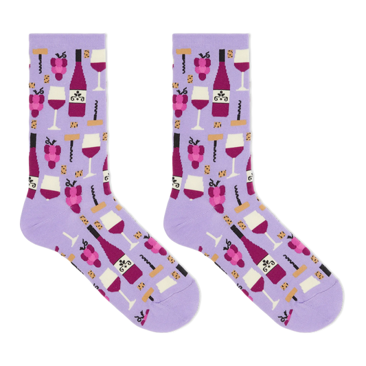 HOTSOX Women's Wine Crew Socks