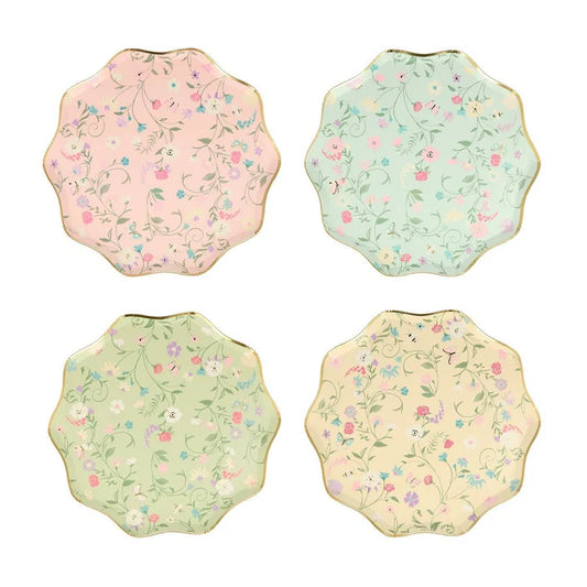 Ladurée x Meri Meri Paris Floral Dessert Party Decor Paper Side Plates