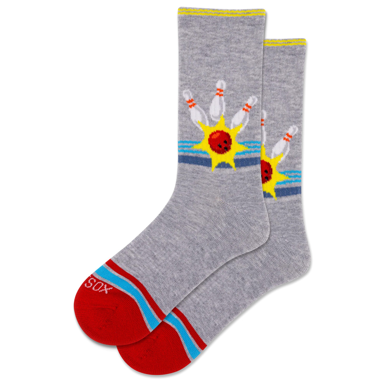 HOTSOX Women's Retro Bowling Crew Socks