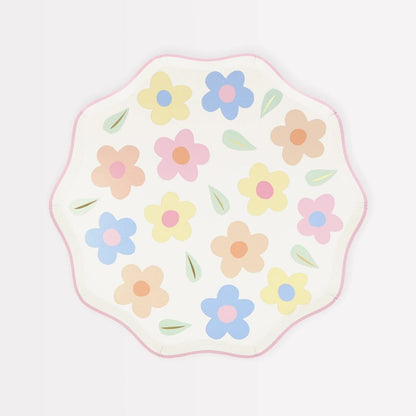 Happy Flowers Paper Side Plates