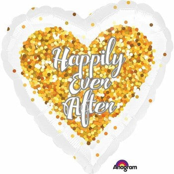 Happily Ever After Heart Shaped Balloon