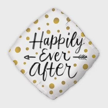 Happily, Ever After Diamond Shaped Balloon