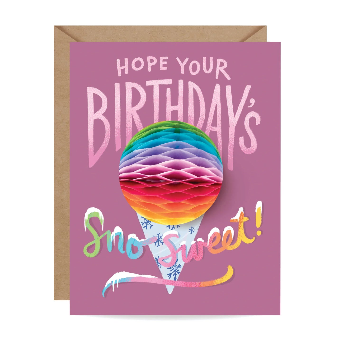 Hope Your Birthday's Sno Sweet Pop-up Card