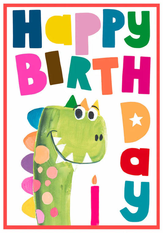 Happy Birthday Monster Card