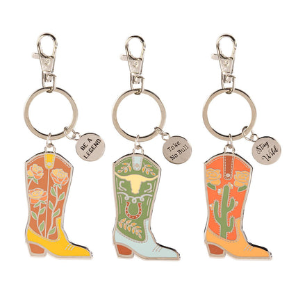 Harvest Bloom Boot Keychain