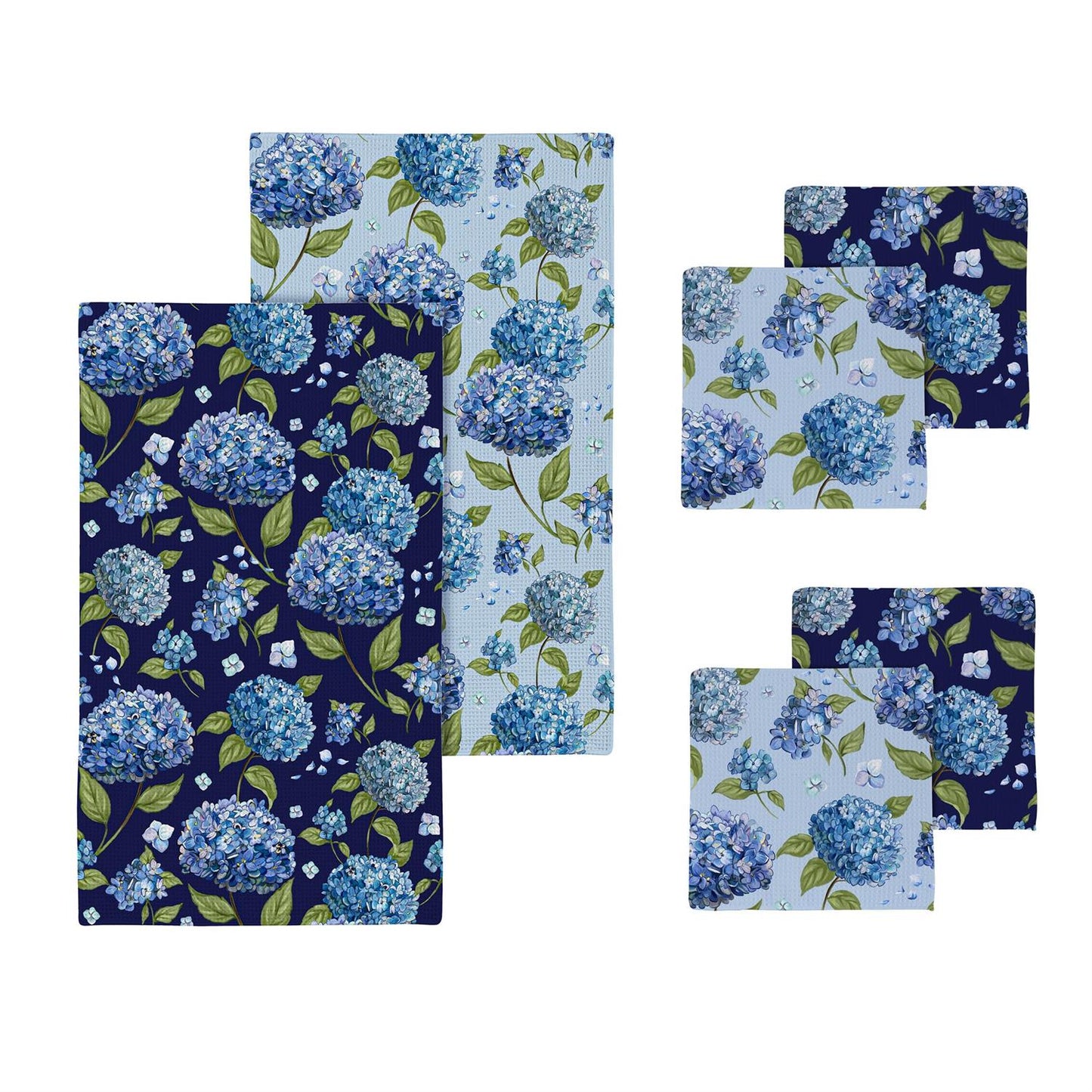Viva Hydrangea Towel Set