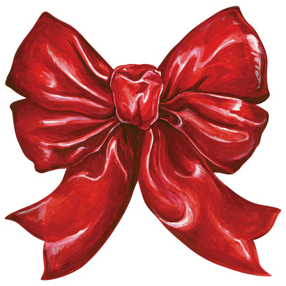 Die Cut Red Bow Paper Placemats