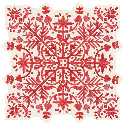 Die Cut Fair Isle Snowflake Paper Placemats