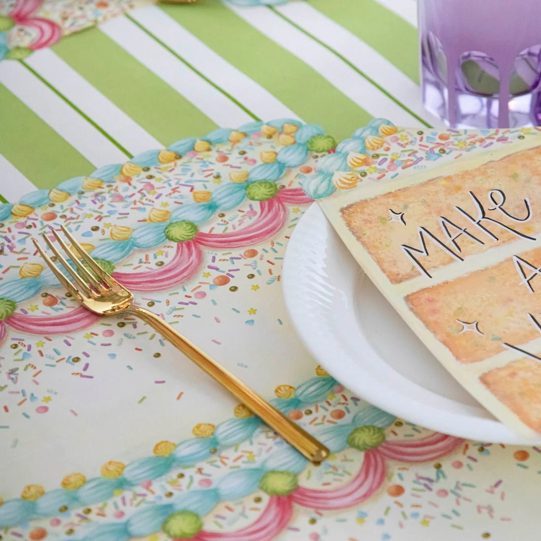 Hester and Cook Die Cut Birthday Cake Placemats