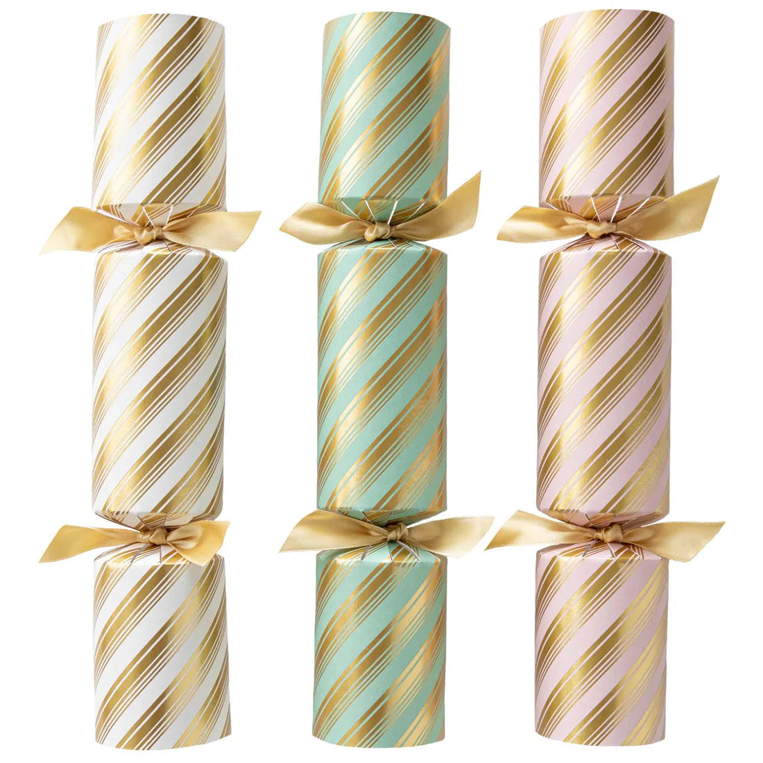 Peppermint Stripped Holiday Crackers