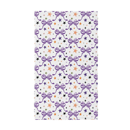 Haunted House Cats and Bows Quick Dry Kitchen Towel