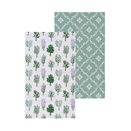 Pollinator Garden Kitchen Towel - Double-Sided