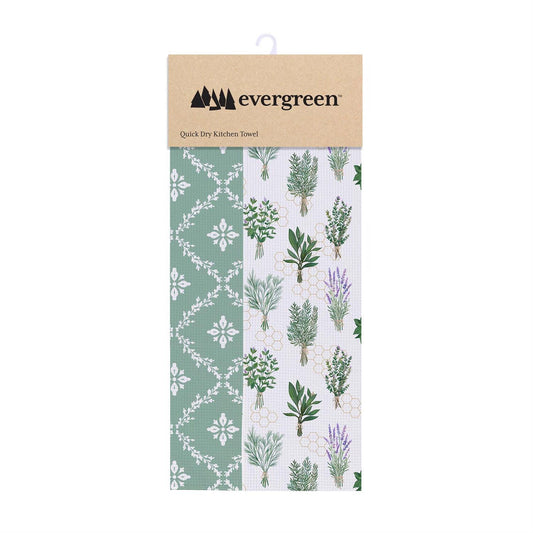 Pollinator Garden Kitchen Towel - Double-Sided
