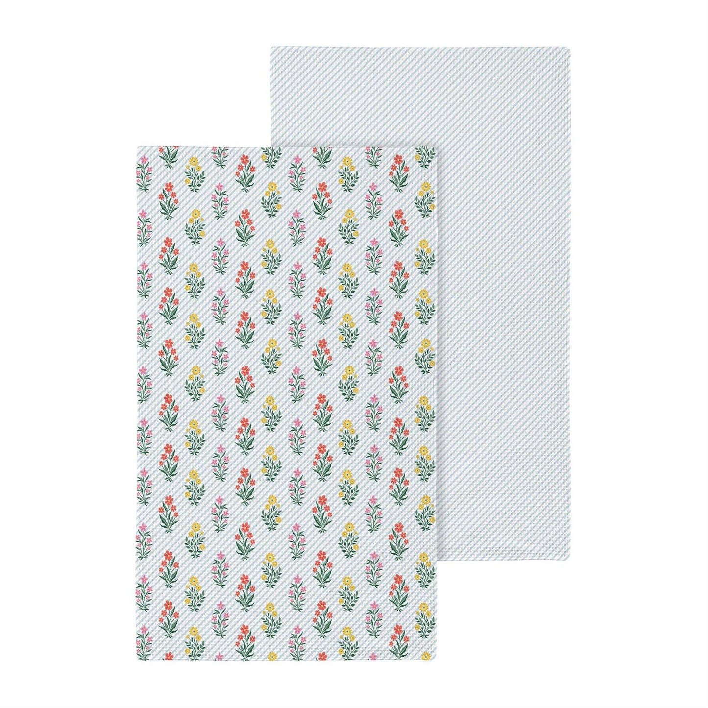 Floral And Seersucker Quick Dry Towel