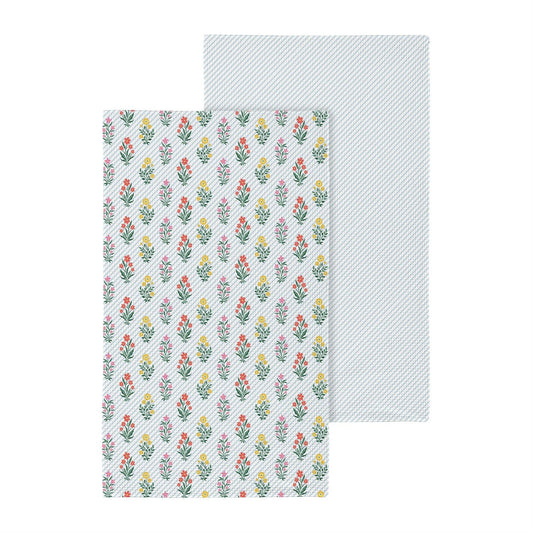 Floral And Seersucker Quick Dry Towel