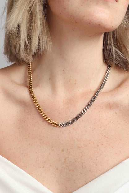 Marrin Costello Jewelry: Kelsey Chain Mixed Metal Necklace