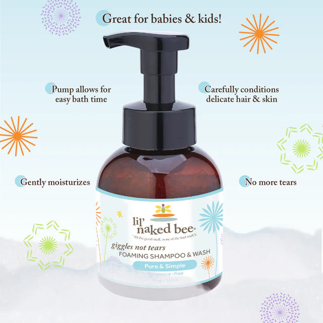 Pure & Simple Giggles Not Tears Foaming Shampoo & Wash