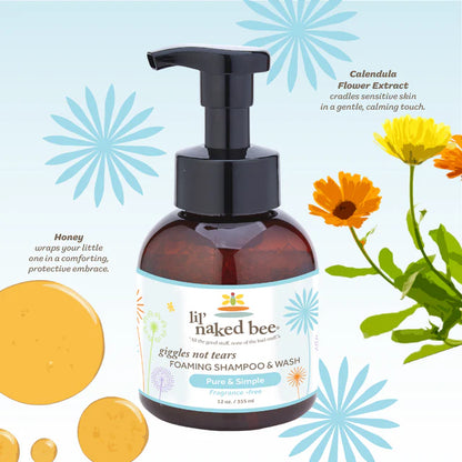 Pure & Simple Giggles Not Tears Foaming Shampoo & Wash