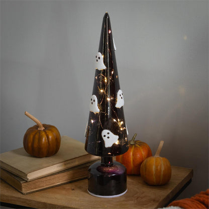 Haunted House LED Rotating Glass Ghost Tree