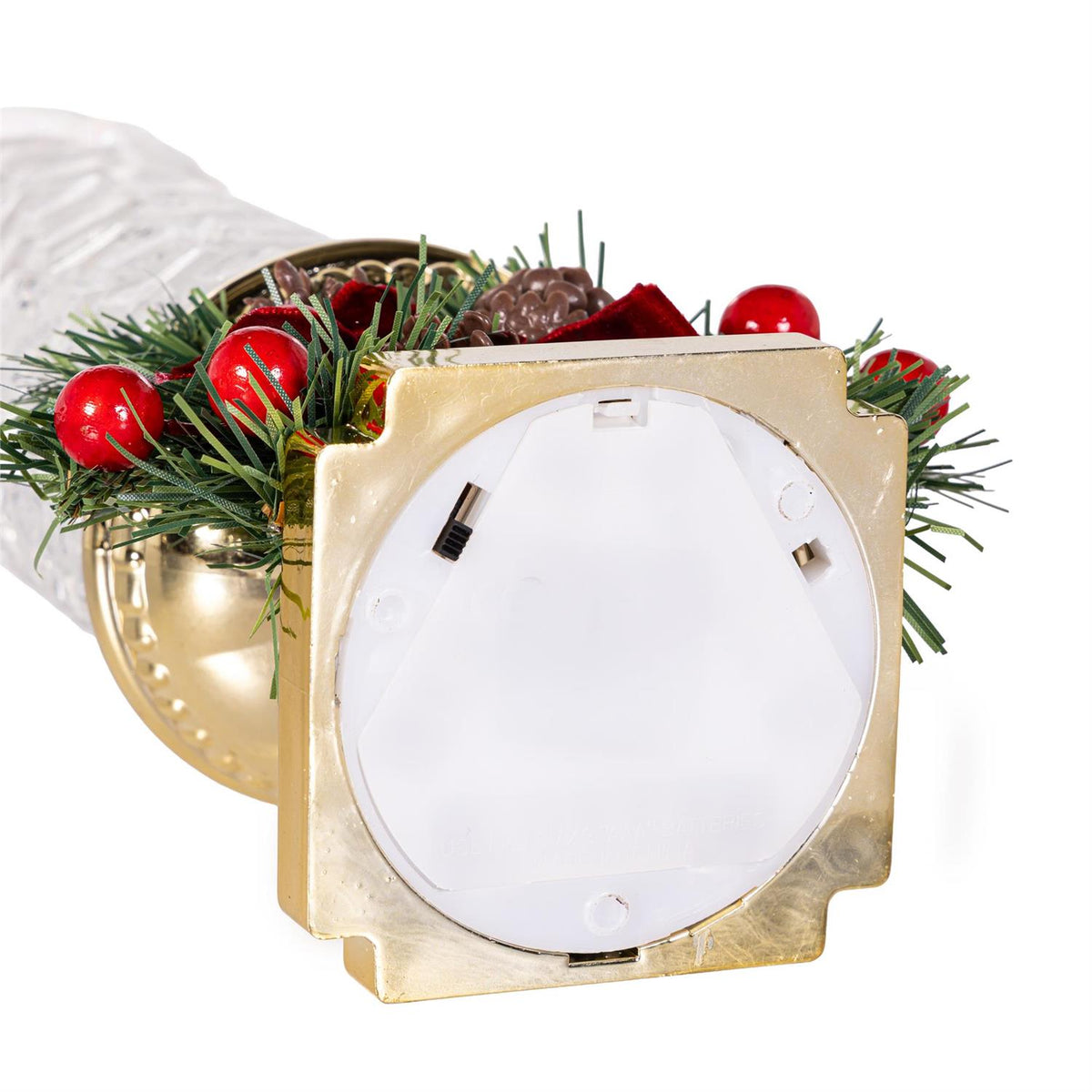LED Candle Snow Globe