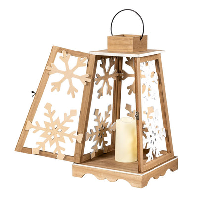 Winter Grove Lantern with LED Candle