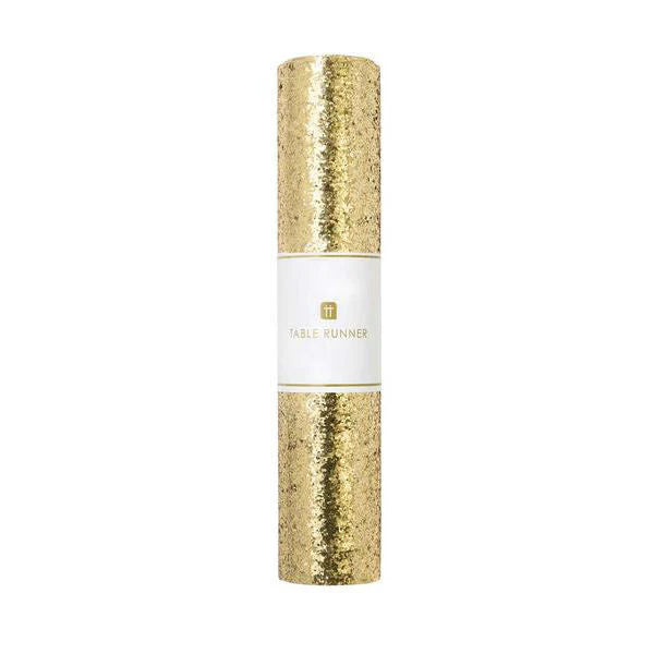 Luxe Gold Glitter Table Runner