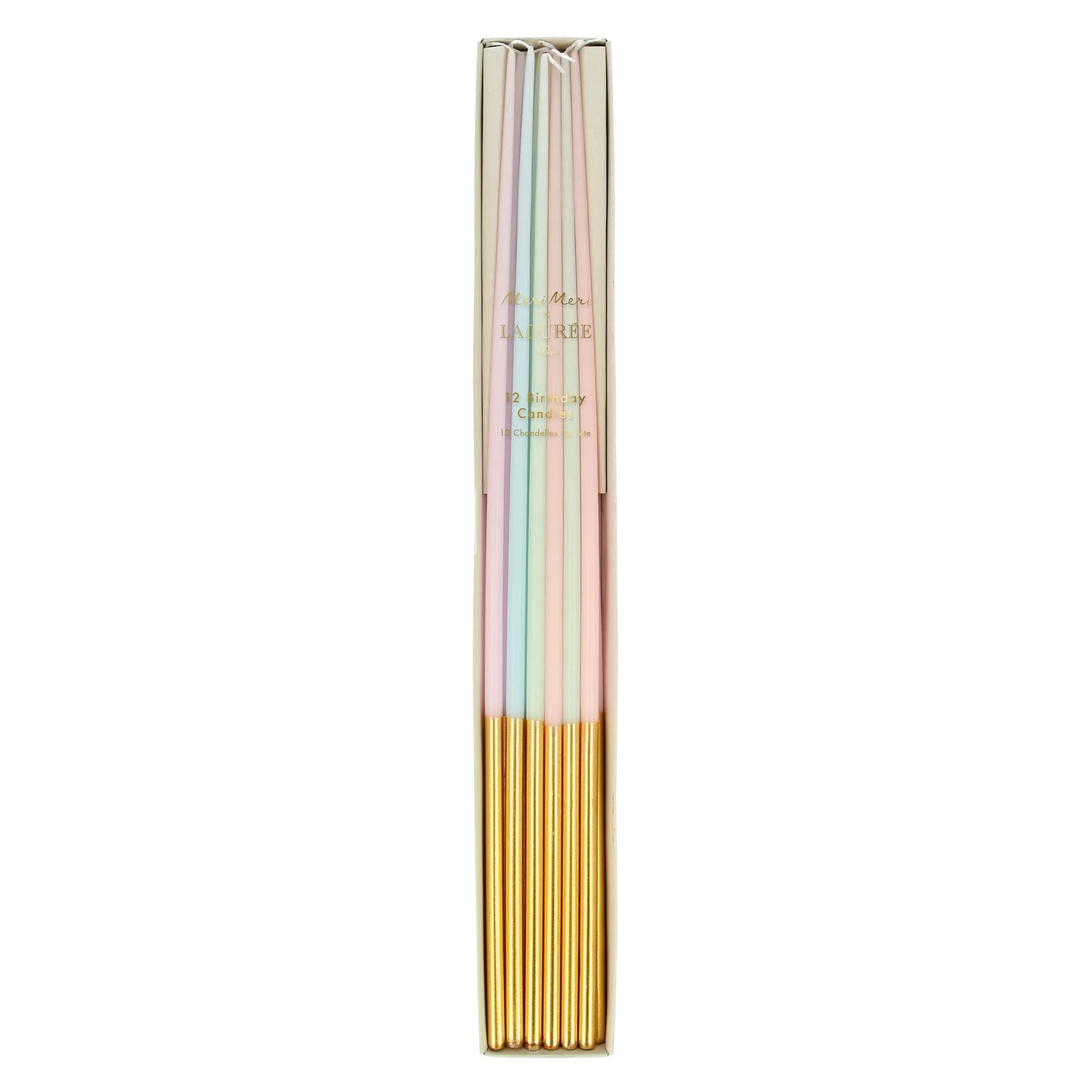 Paris Gold Dipped Tall Tapered Candles