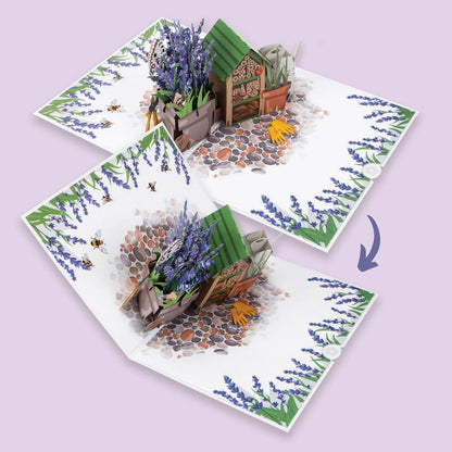 Lavender Pop Up Card