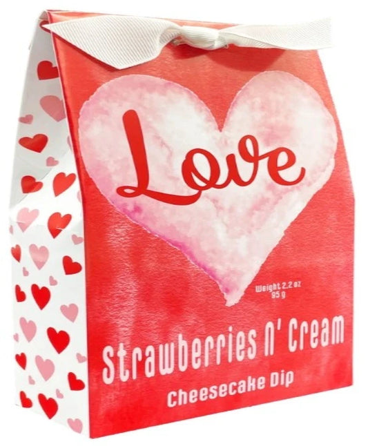 Valentine's Day Strawberries N Cream Cheesecake Dip Box